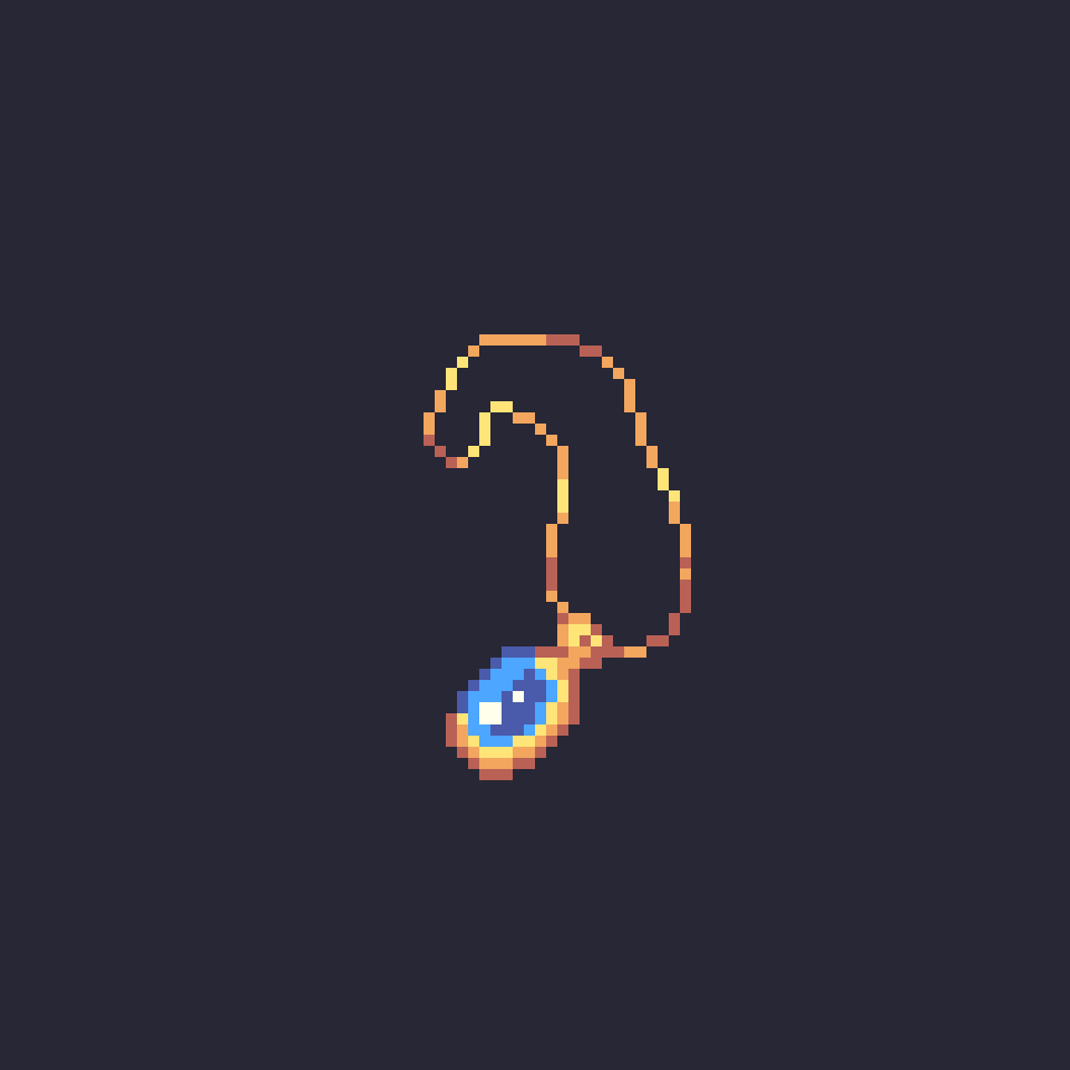 OneThatEatYou's tweet photo. A simple #pendant to get myself back on the groove 
#pixelart #ドット絵 https://t.co/gd3eLQIY5w