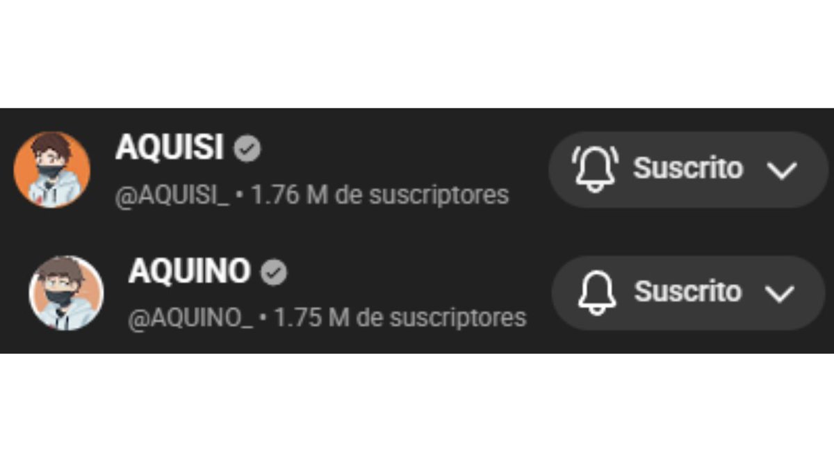 IssacGamer10's tweet image. AQUSI superó a AQUINO en subs xdxd