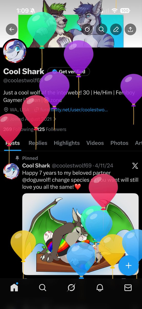 coolestwolf69's tweet photo. Ballooooooons :3 https://t.co/HBWZ9wB5Fg