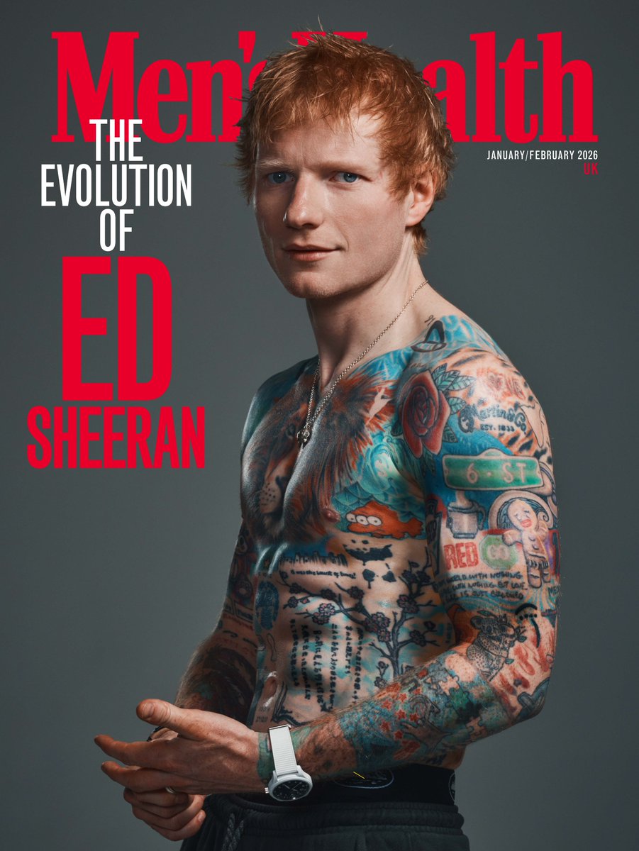 edsheeran's tweet image. Shred Sheeran is here! @MensHealthUK really gave us an early Christmas present 🎁🎄