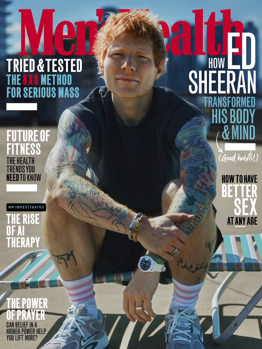edsheeran's tweet image. Shred Sheeran is here! @MensHealthUK really gave us an early Christmas present 🎁🎄