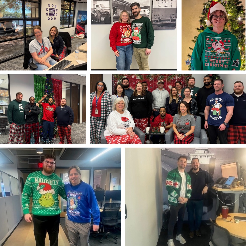 In case you can't tell, it's #NationalUglyChristmasSweaterDay! Our associates didn’t miss the chance to show off some truly hideous sweaters. We can’t help but wonder… are they getting uglier every year?

#ROARLogistics #ChristmasSweater #HappyHolidays