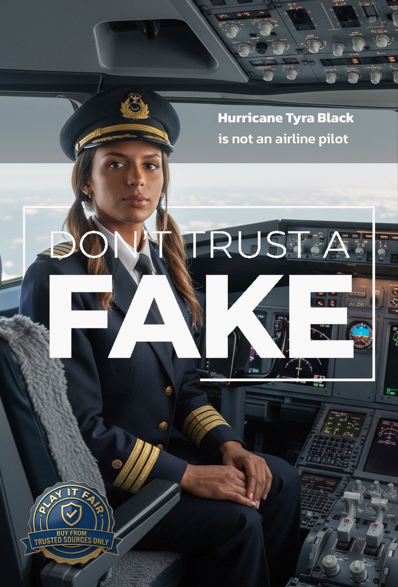 UPAApb's tweet image. You wouldn’t trust @Hurricanetblack to pilot your next flight. Nor should you. Same with counterfeit paddles, they cannot be trusted.