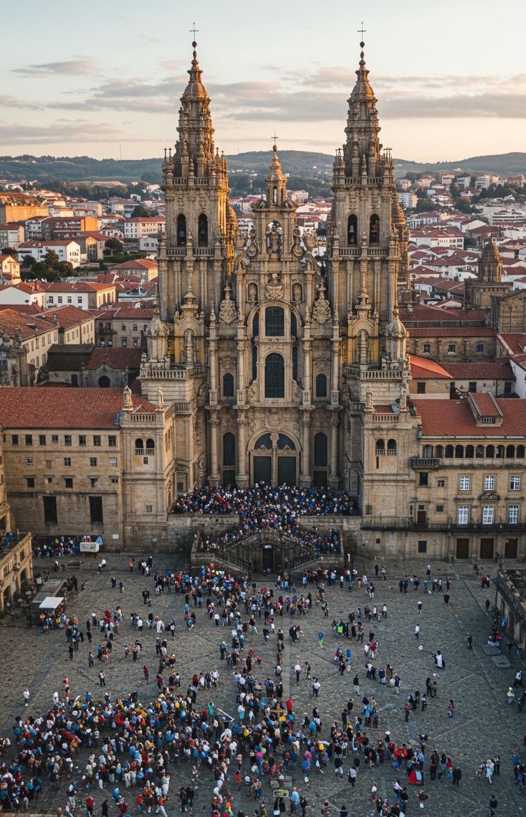 Cathedral of Santiago de Compostela in Galicia, Spain 🇪🇸