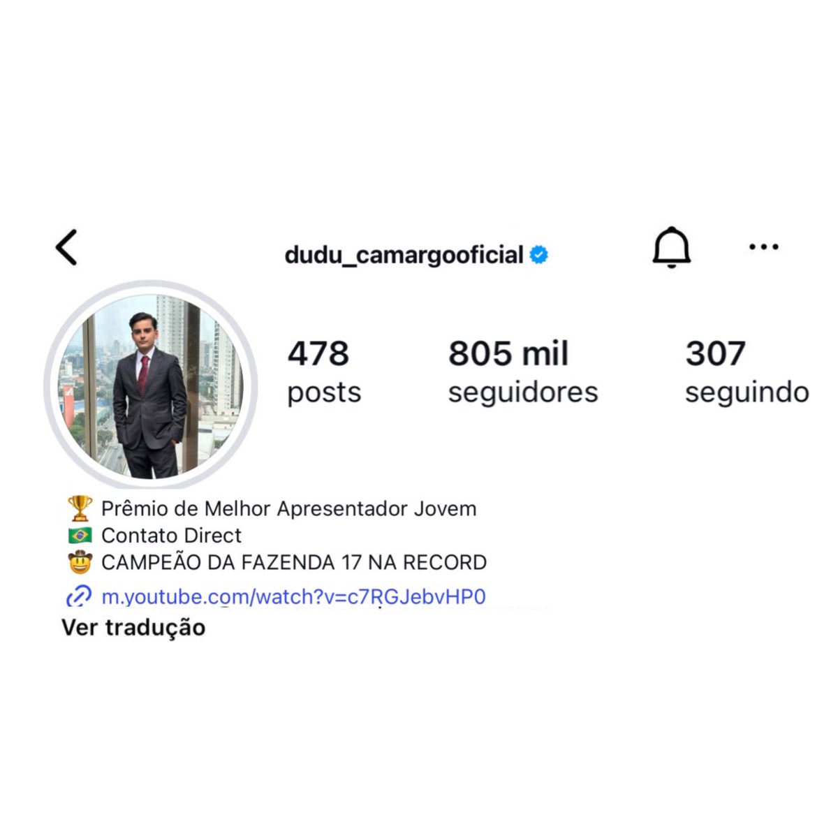 Support Dudu Camargo. tweet media