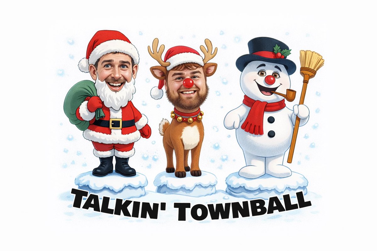 TalkinTownball's tweet image. Winter Blues?  The negative temps got you down?  Well, we’ve got a Christmas miracle for you — Talkin’ Townball will be dropping a special holiday episode next Tuesday! Until then, stay off the naughty list…