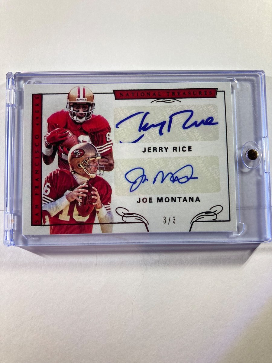 1218Sports's tweet image. 🎁Appreciation Day Giveaway🎁

Winner Announced Thursday

🔥Jerry Rice/Joe Montana 3/3 Autograph Express Dual Threat Auto Facsimile

To enter
1. Follow
2. Retweet
3. Like