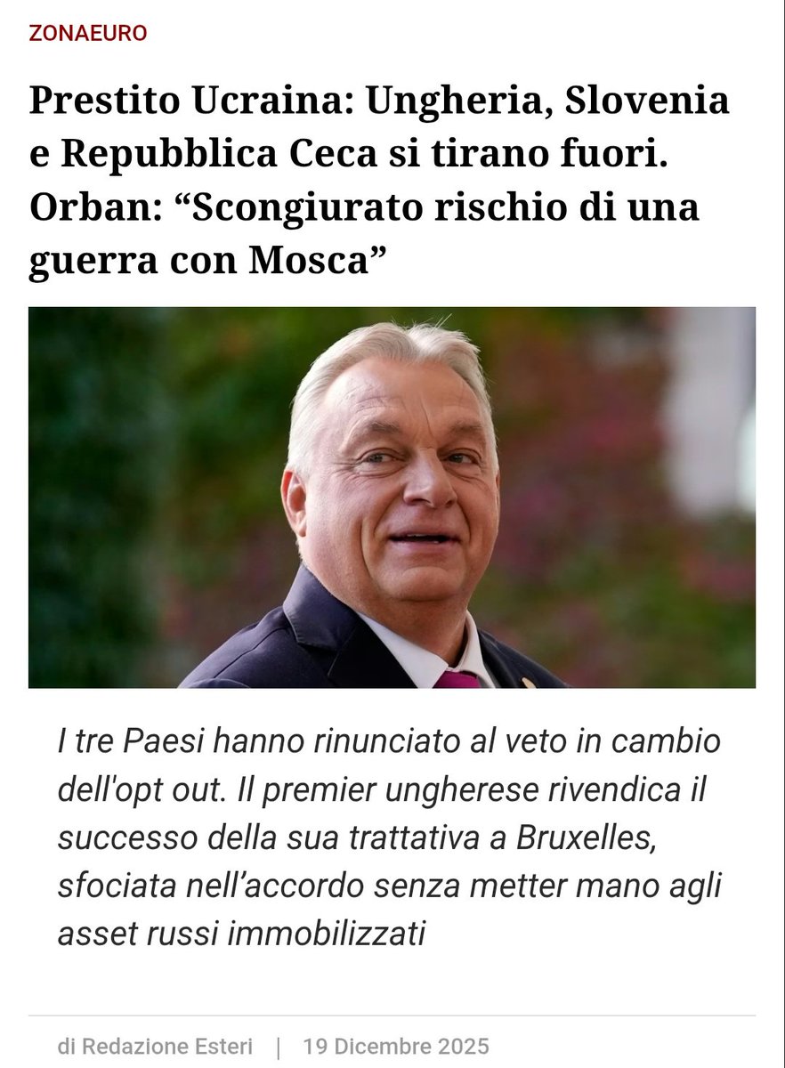 Livythinker's tweet image. Gli unici che hanno pensato al loro popolo e alle generazioni future non partecipando alla quota parte dei 90 miliardi. I Leaders di Ungheria, Slovenia e Repubblica Ceca sono gli unici che meritano rispetto e hanno dignità