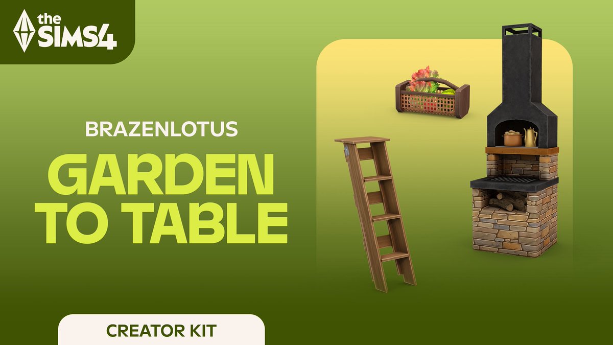 ✨ GIVEAWAY ✨
#EAPartner #TheSims4 #Sims4 

Thanks to EA for the opportunity to giveaway 1 The Sims 4 <a href="/BrazenLotus/">BrazenLotus 🪷</a> Garden to Table Creator Kit code for the EA App 🌿🍅

To Enter:
✔️ Like &amp; Repost
✔️ Follow me
✔️ Comment what you’re most excited about in the Garden to Table