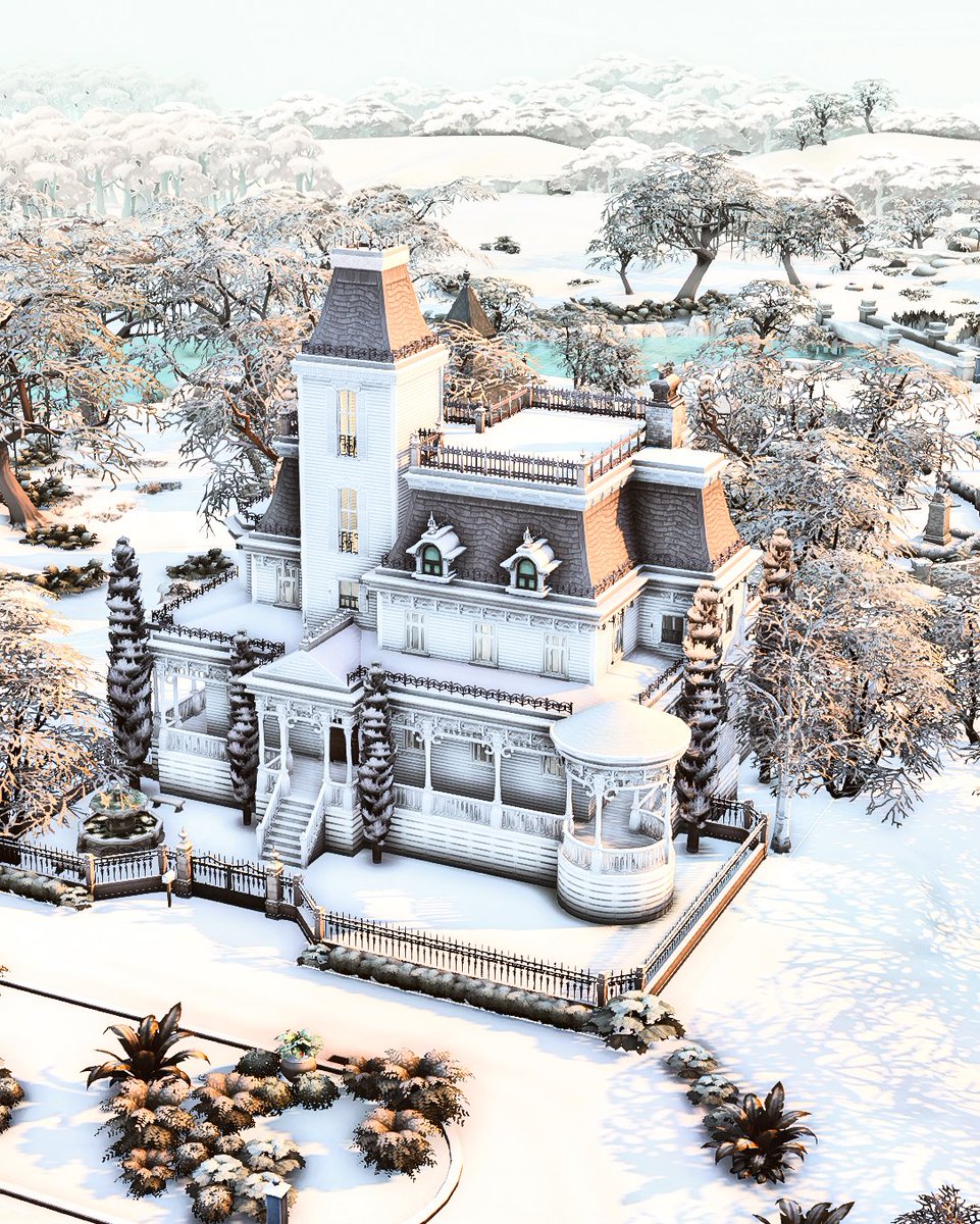New house for the Goths ❄️ 
I tryed a different style for them this time 
#eapartner #thesims4