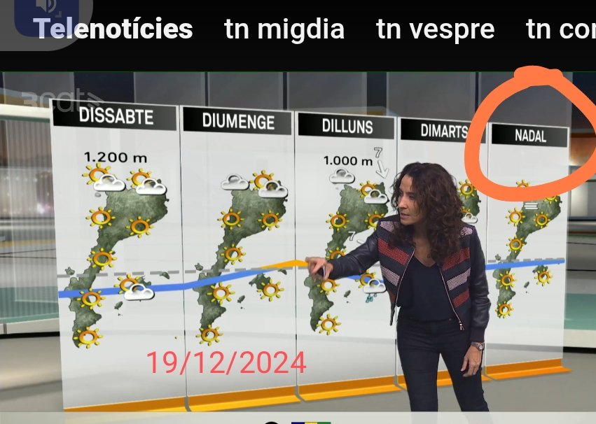 ebudo6566's tweet image. No patiu que ningú se sentirà ofès si surt la paraula "Nadal" com s'ha vingut fent en les diades assenyalades a casa nostra en aquestes dades.
Qué està passant?? @som3cat  @3CatCorporatiu