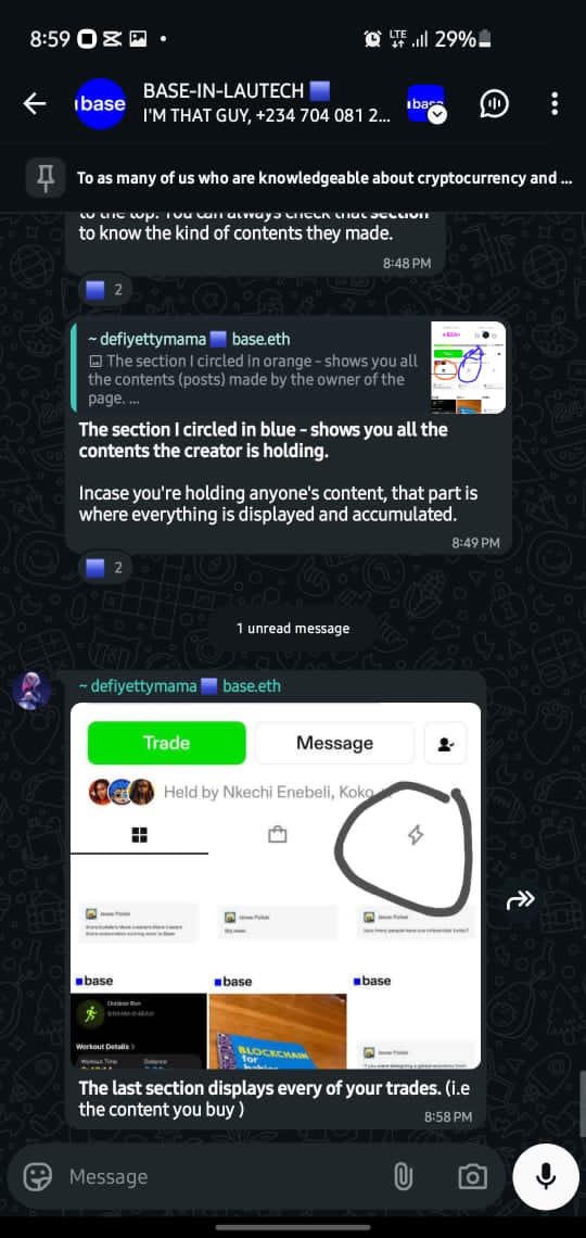 BaseInLautech's tweet image. Dec 15 at BASE-IN-LAUTECH 
We introduced students to Zora, showed how content lives onchain, how creators earn, and why ownership matters.

We’re focused on sensitizing the students on BASE and help them grow from campus to global scale.

This is how ecosystems grow.