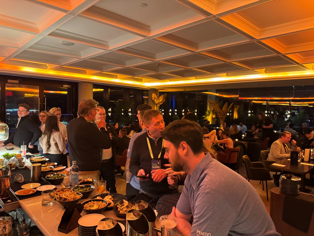 PentioInc's tweet photo. Thank you to everyone who visited the Pentio booth at #WorldForumToronto and for all who attended our happy hour at Valerie (Hotel X)! 🥂We look forward to seeing you all again at future events. https://t.co/wny7PmTy1b