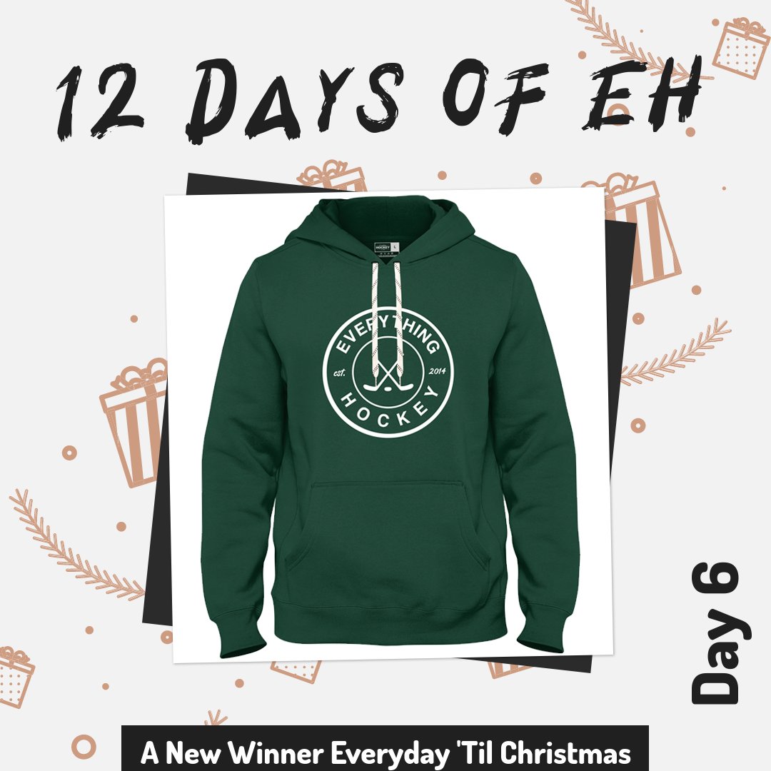 EHClothing's tweet image. 🎄🎁🎄12 DAYS OF CHRISTMAS🎄 🎁🎄 🎁🎄🎄🎁🎄  GIVEAWAY  🎄🎁🎄🎄🎁 

DAY 6⃣ 

We’re giving away a new Hockey Lace Hoodie from our store each day ‘til Christmas.

How to enter: 

1. Follow us! @ehclothing
2. Quote this post with the "🎁" emoji OR tag a friend! 

*One winner across