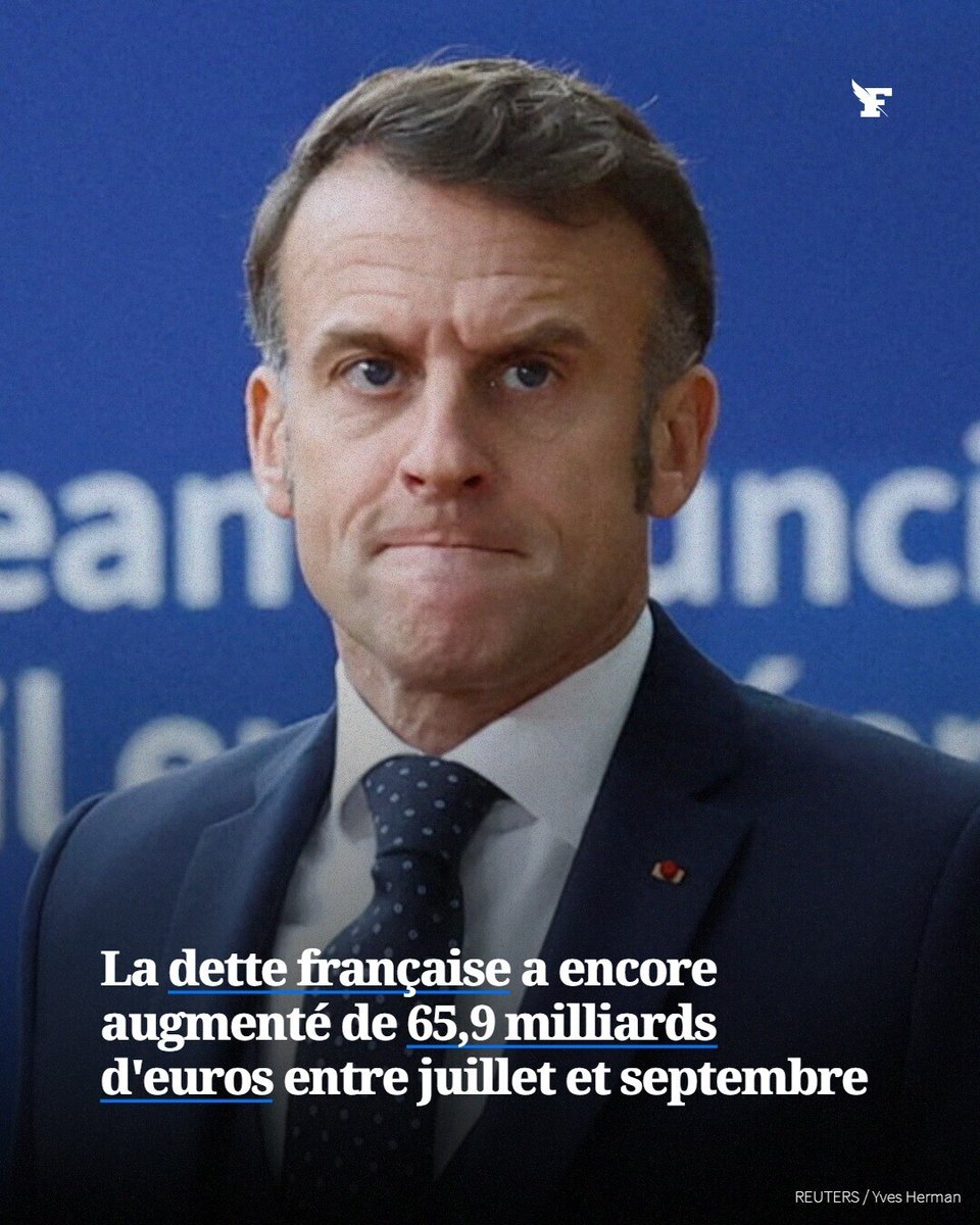 Le_Figaro's tweet photo. À la fin du troisième trimestre 2025, la dette publique française s’établit à 3 482,2 milliards d’euros, soit 117,4% du PIB. →https://t.co/RjdNx9o9Cy https://t.co/sIXiIMBSLN