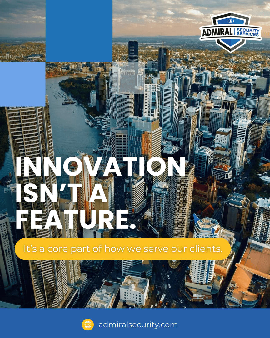 Admiralinfo's tweet photo. Innovation isn’t a feature. It is the foundation of how we serve clients. Admiral Security is a security service company that brings innovation to corporate security services, ensuring businesses benefit from smarter, scalable systems every day. https://t.co/SJuMrnUWHW