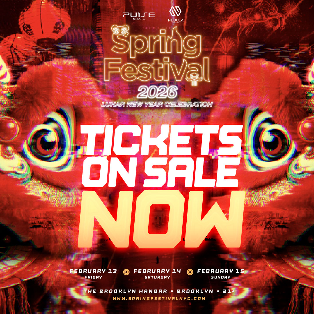 Tickets are ON SALE NOW! 🔥
✨🧧Spring Festival 2026 hits The Brooklyn Hangar this
February 13, 14 &amp; 15 with headliners:
Louis The Child · Porter Robinson · Alan Walker

Secure your tickets before they’re gone: springfestivalnyc.com