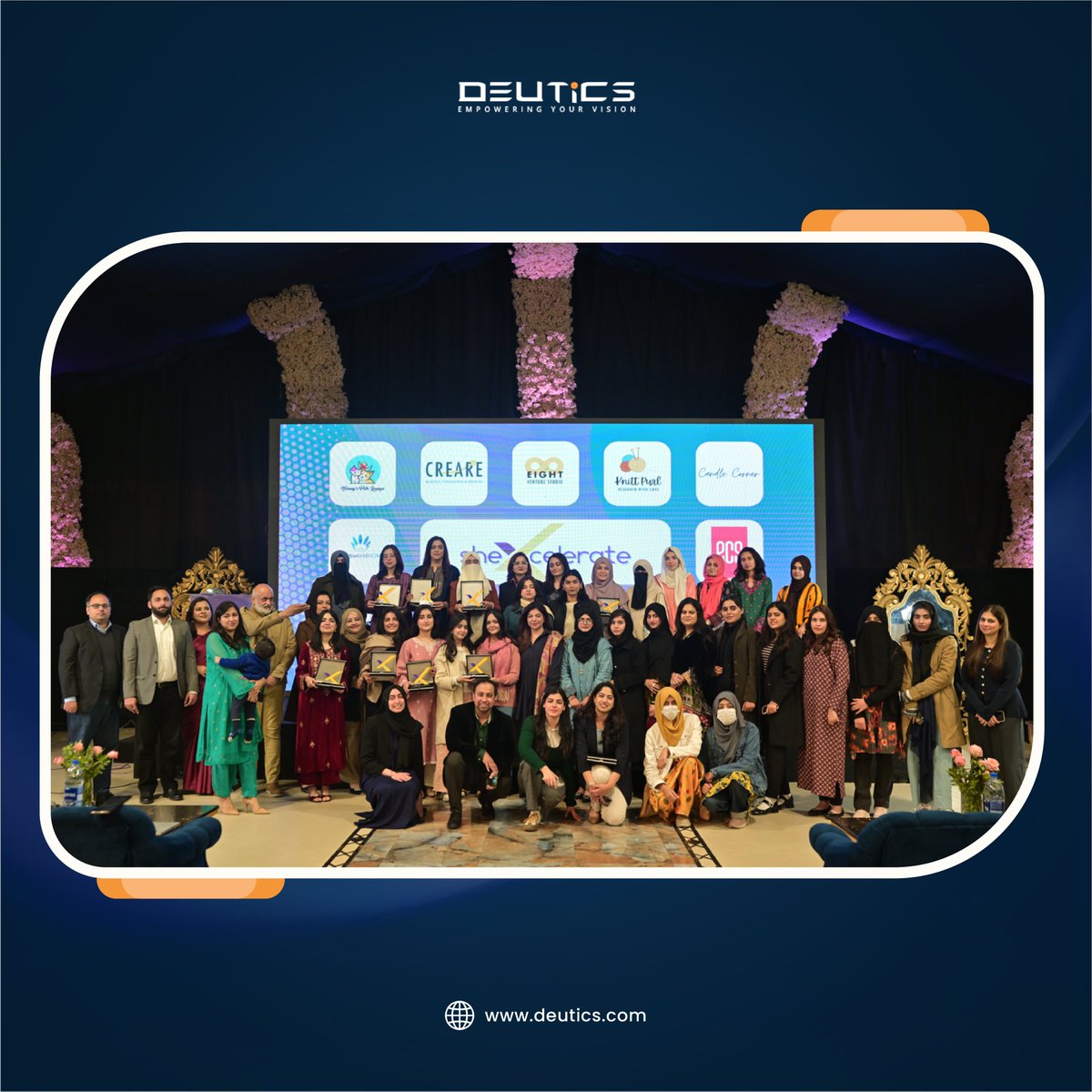 deuticsglobal's tweet photo. A moment worth celebrating at @deuticsglobal  

Our Co-Founder, @ansha_nawaz , has been recognized with the SheXDisrupts Award by #sheXcelerate. https://t.co/6YAcaKoxHr