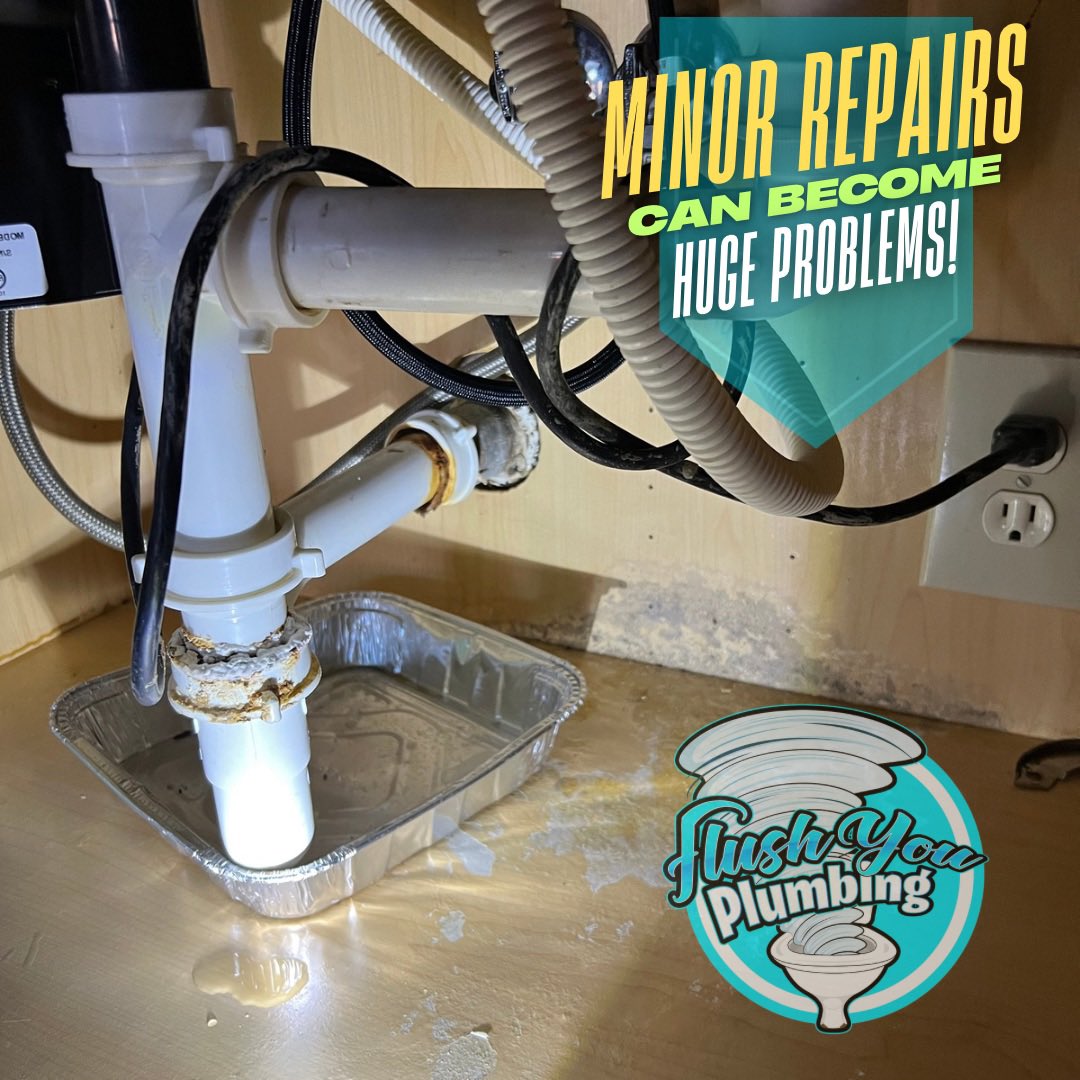 FlushYou_'s tweet photo. That small drip, slow drain, or tiny leak might not seem urgent today—but plumbing problems never fix themselves. 🚰
What starts as a minor repair can quickly turn into: • Hidden water damage behind walls and under floors • Mold growth and unhealthy air.
#PlumbingProblems https://t.co/wfuUSzWzYi
