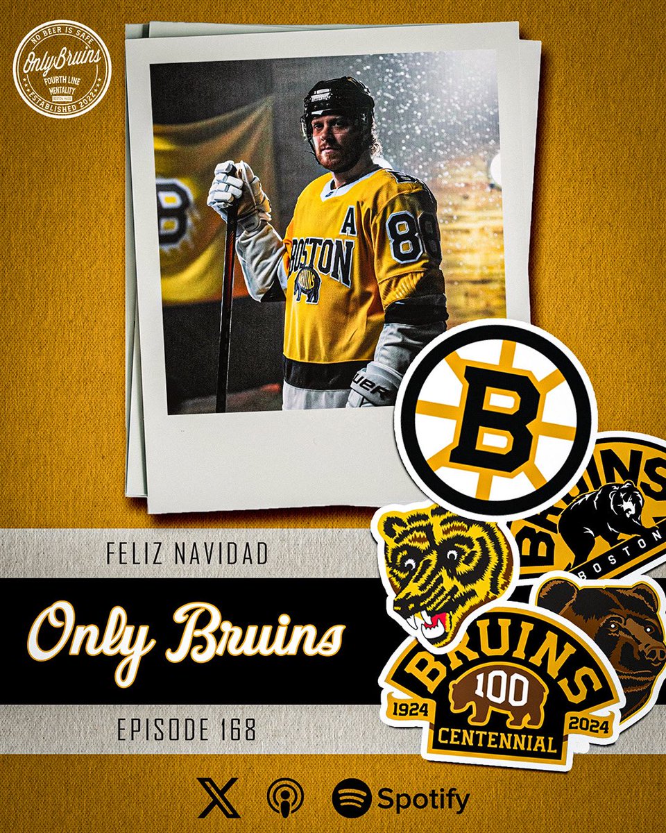 🚨🚨Feliz Navidad🚨🚨

We are BACK talking #NHLBruins      

🏒Past week of games
🏒We claimed a player 
🏒Stadium Series Jersey 
🏒Trade targets?
🏒Bruins Christmas wishlist
🏒++ PLENTY more

Sponsored by <a href="/PureHockey/">Pure Hockey</a> 

🍎: podcasts.apple.com/us/podcast/onl…
🟢: open.spotify.com/episode/1FW710…