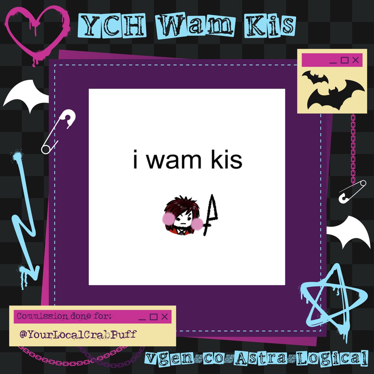 A sticker made for the lovely <a href="/localcrabpuff/">YourLocalCrabPuff</a> 🦀💜

ILY POOKIE 💜

#VGenComm #vgenartist #smallartist #smallvtuber #pngtuber #smallpngtuber #artist #digitalartist