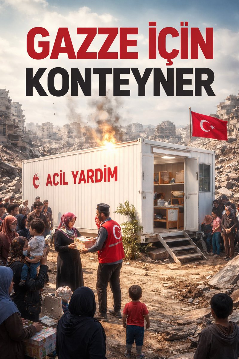 Ey garantör liderler!

Çadırlar sular altında,
kış kapıda. ❄️ 
Gazze için acil konteyner gerekiyor.
Gazze için bunu yağın bari.

Gazze İçin Konteyner" 
 💥#ContainersForGaza 🆘