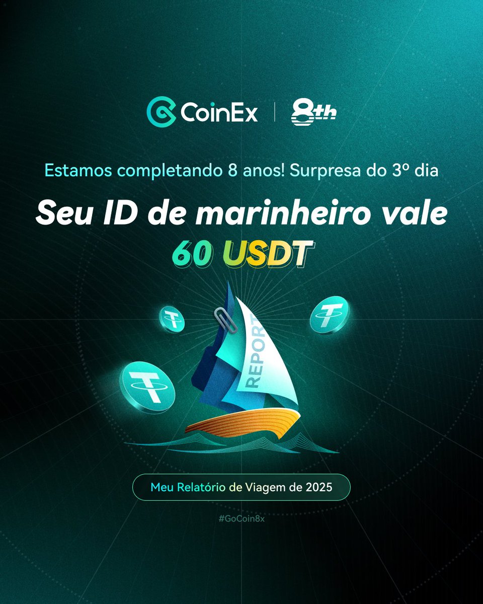 Dia 3・A caça ao tesouro do 8º aniversário da CoinEx está NO AR! 

Passos simples:
𝄪 Siga @CoinExPortugues
𝄪 Curta + RT
𝄪 Deixe sua imagem de Sailor Persona nos comentários

60 USDT para 6 vencedores!