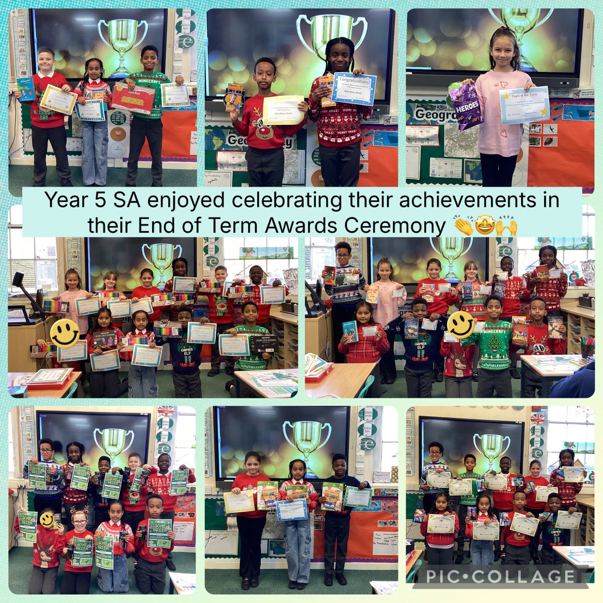 The children enjoyed celebrating their achievements in their End of Term Awards Ceremony 👏🤩🙌