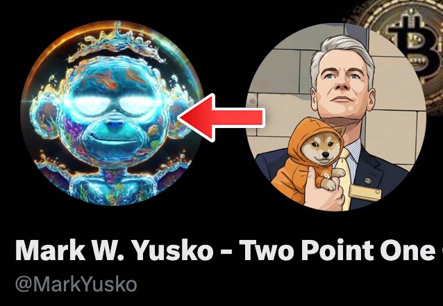Cryptolution's tweet image. What would happen if @MarkYusko upgraded his PFP with $DOG?