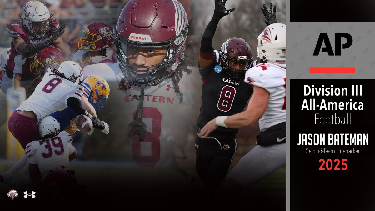 EUEaglesFB's tweet image. 1st All-American in Eastern Football History!! This is a major award for both Jason &amp;amp; our young program!! Congrats &amp;amp; very well-deserved Jason!! #FlyWithUs🦅🦅🦅 #AllAmerican