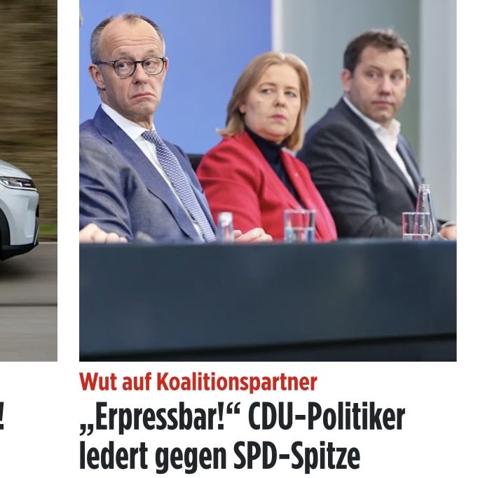 „Wir waren von der SPD erpressbar.“

#CDU-Politiker Christian von Stetten stellt klar, dass die #SPD-Spitze in den Koalitionsgesprächen CDU/CSU massiv unter Druck gesetzt hat - und auf Reformen gar keine Lust hat(te). 

m.bild.de/politik/inland…