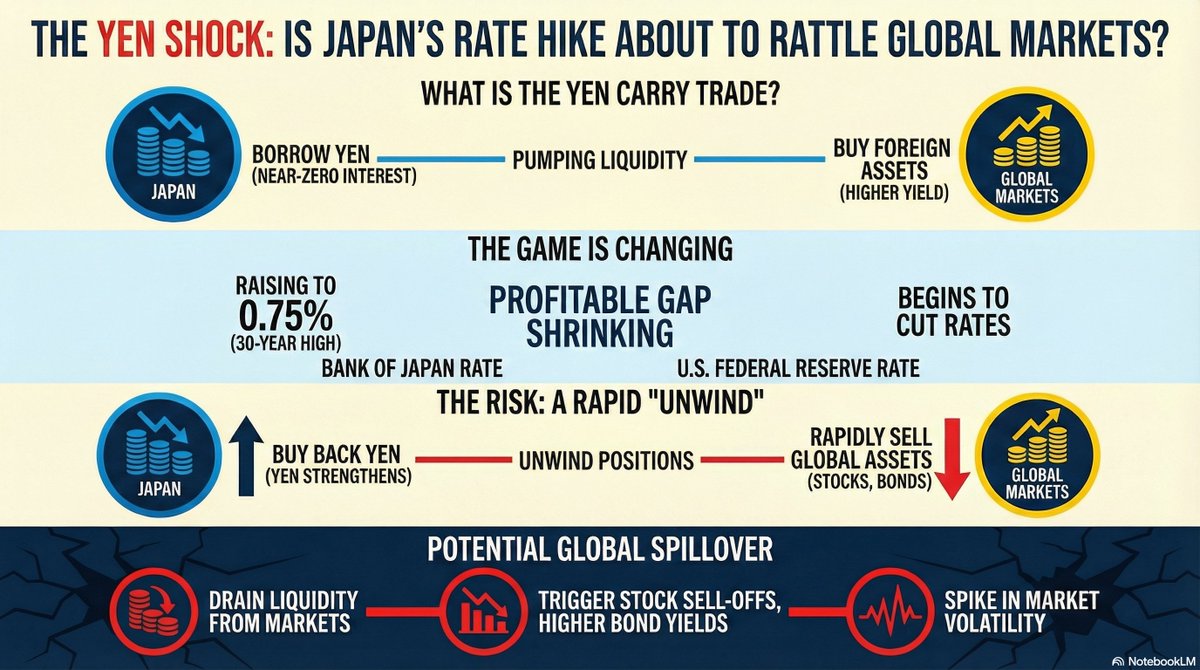 elearningtyro's tweet photo. What are your views on the impact of Japan’s interest rate hike on global economy in 2026? Do check out my article &amp; share your comments.
https://t.co/JsMBlPLvq7
 
#YenCarryTrade #BankOfJapan #InterestRates #GlobalMarkets #Macroeconomics #2026economicoutlook https://t.co/Hm4RdCJl2b