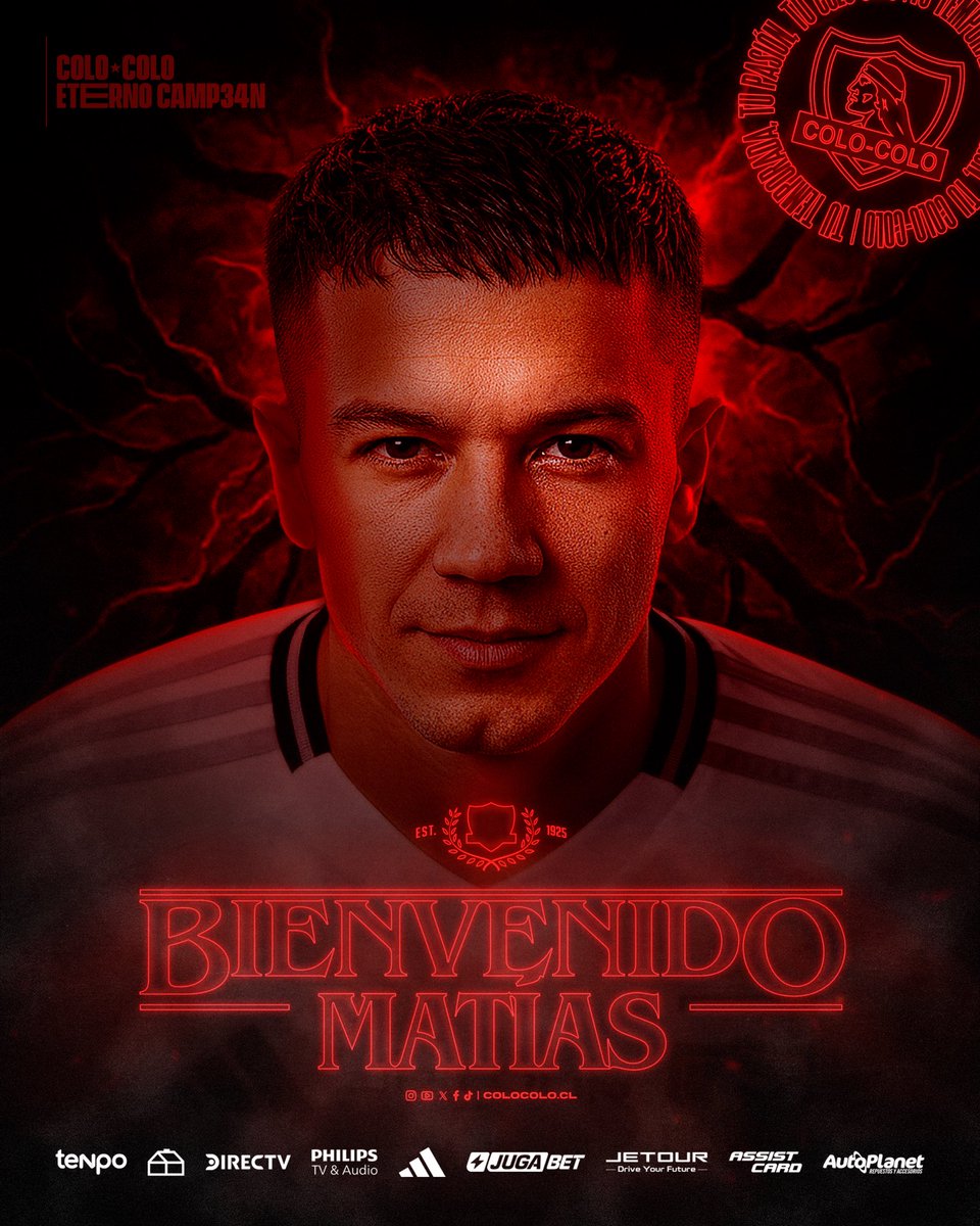 ¡Matías Fernández es nuevo jugador de Colo-Colo! ⚪⚫️

El lateral derecho llegó a un acuerdo con el Cacique. Tras realizarse los exámenes médicos y firmar su contrato, se unirá al plantel.

¡Bienvenido al Eterno Campeón! 🤟🏻⚽️