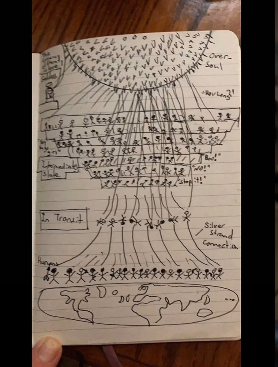 ragecvlt's tweet image. A person tried describing what they saw during their near death experience: