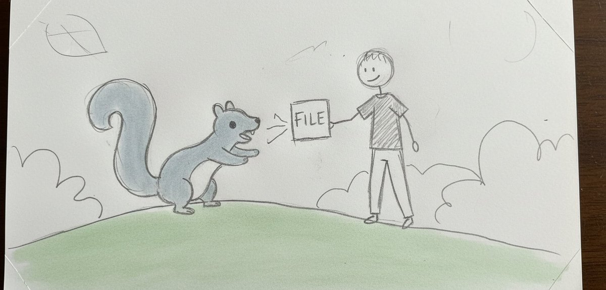 Giving Dexter a digital acorn to store for testnet! 💾 My [pptx] contains presentation about the project. Helping build decentralized storage one file at a time. <a href="/DataHaven_xyz/">DataHaven 🫎</a>