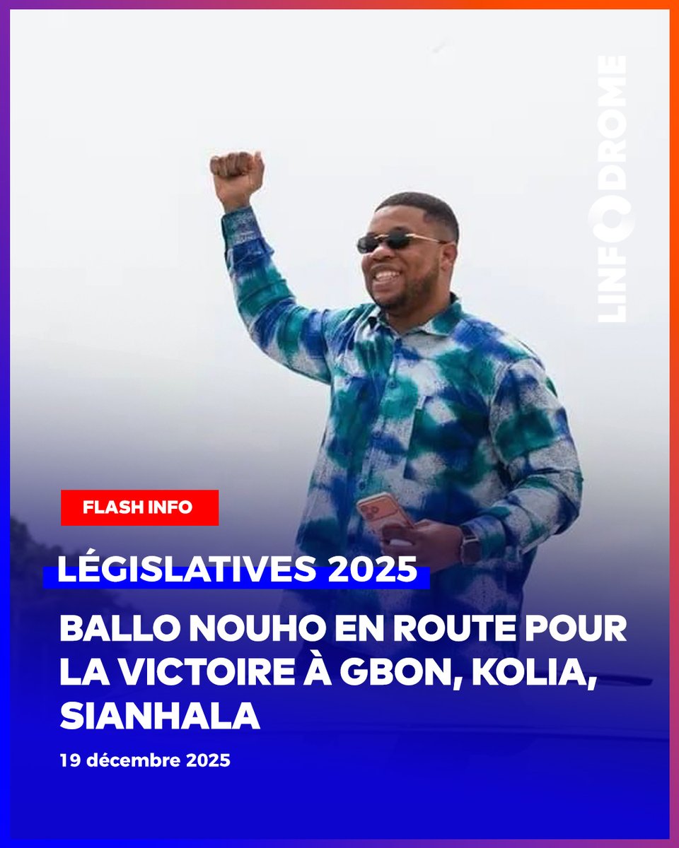Par sa candidature, il compte apporter le changement et de développement pour Gbon, Kolia, Sianhala.

#Linfodrome
