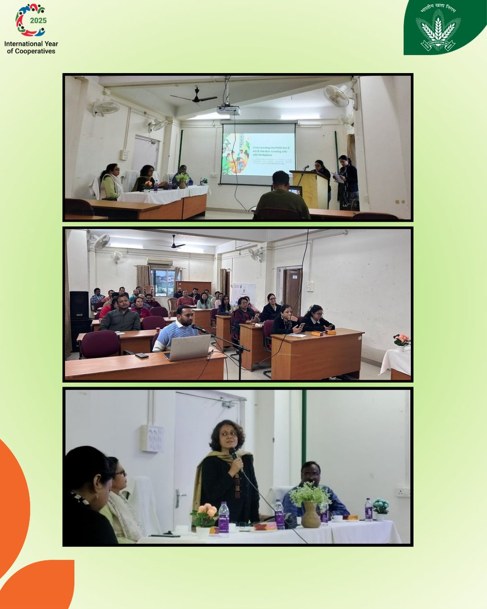 fci_ne's tweet image. To promote a safe and inclusive workplace, FCI Zonal Office (NE),Guwahati held an awareness programme on the POSH Act, 2013. Smt. Rashmi Rekha Borah, NGO Member, graced the event; a Kahoot quiz boosted participation.
@FCI_India 
#POSHAct #SafeWorkplace #FCI