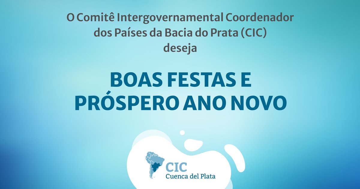 Felices fiestas | Boas festas
#CuencaDelPlata #BaciaDoPrata 
🇦🇷🇧🇴🇧🇷🇵🇾🇺🇾