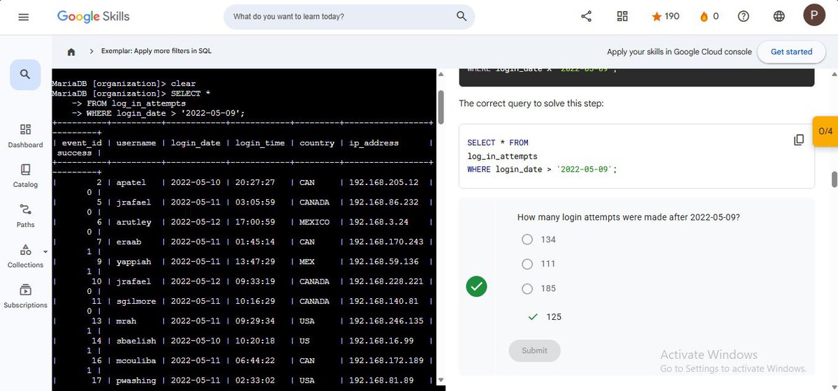 Paul_In_Defense's tweet photo. Day 96/100โฆ๐ฅ๐ฅ๐ฅ
#100DaysOfConsistencyChallenge
Today, I picked up from where I stopped in my Google Career Certificate study. Explored a lot of query commands along side the WHERE, LIKE, AND, NOT and I also tried usingโฆ๐โฌ๏ธ๐งต @ireteeh @TemitopeSobulo @segoslavia https://t.co/LHyMQH6pcQ