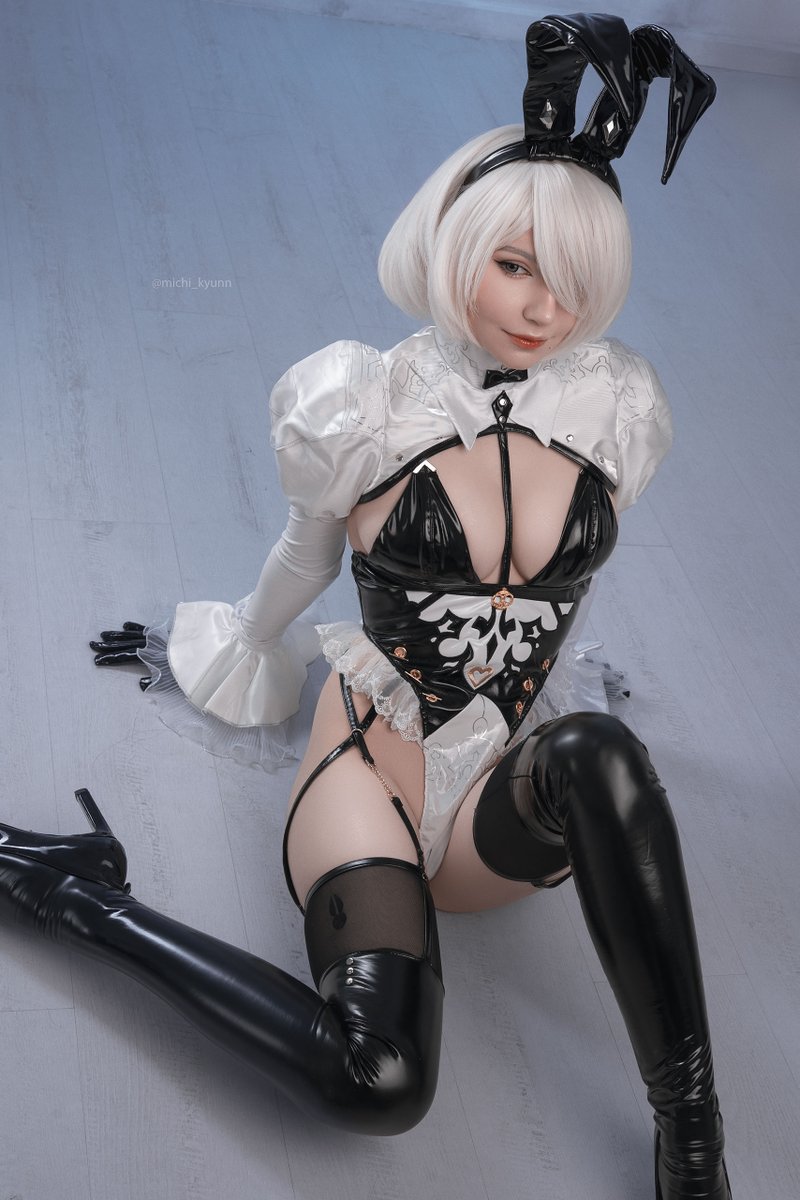 mahou_michi's tweet photo. My 2B cosplay from NieR: Automata 🐰 https://t.co/6P4ZvpGoY4