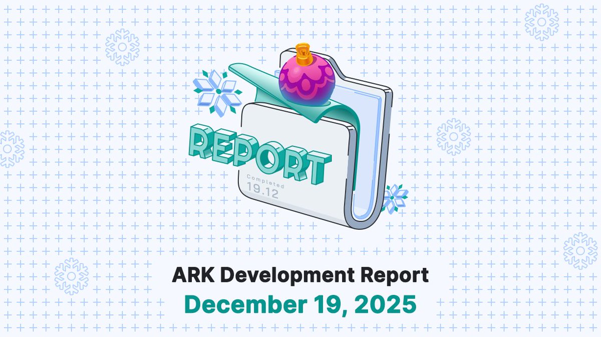 ArkEcosystem's tweet image. Ending the year on a high note with our final Weekly Development Report 🎉 We’ll see you again in January with more updates and progress!

Catch the full report: arkscic.com/blog/ark-devel…