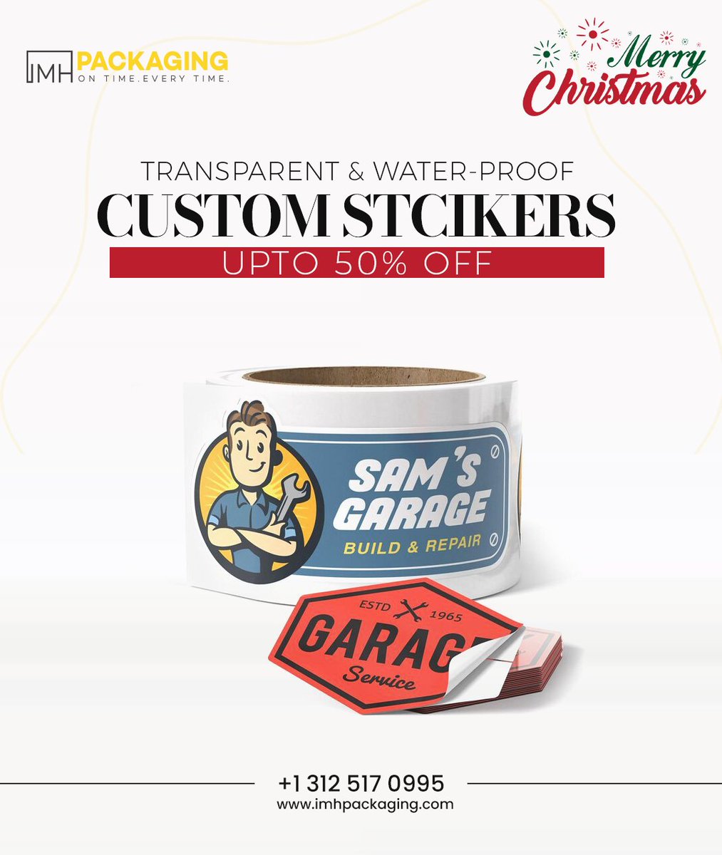 usa_imh's tweet image. This holiday season, upgrade your branding and promotions by using our unique Custom Stickers upto 50% discount.

Order Now: imhpackaging.com/product-catego…

#IMHPackaging #CustomStickerPackaging #StickerPackaging #CustomSticker #Sticker #Stickers #CustomStickerPackaging #USA #sales