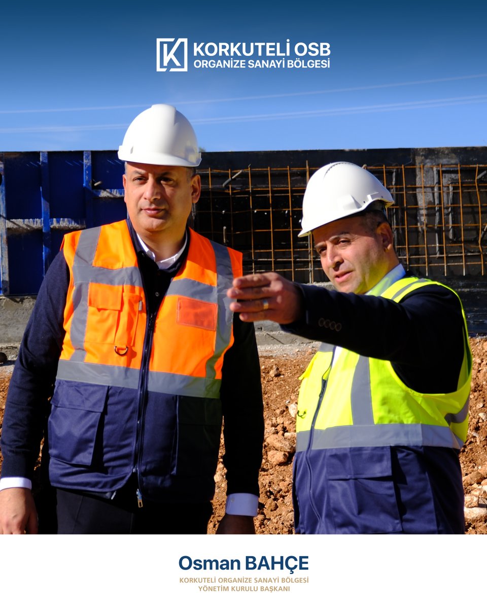 Korkuteli OSB Yönetim Kurulu Başkanı Osman Bahçe, Korkuteli OSB Yönetim Kurulu Üyesi Serkan Bahar ve Korkuteli OSB Bölge Müdürü Mehmet Pektaş; Antalya OSB Yönetim Kurulu Başkanı Hasanali Gönen, Antalya OSB Yönetim Kurulu Başkan Yardımcısı Yiğit Budak ve Antalya OSB Bölge Müdürü