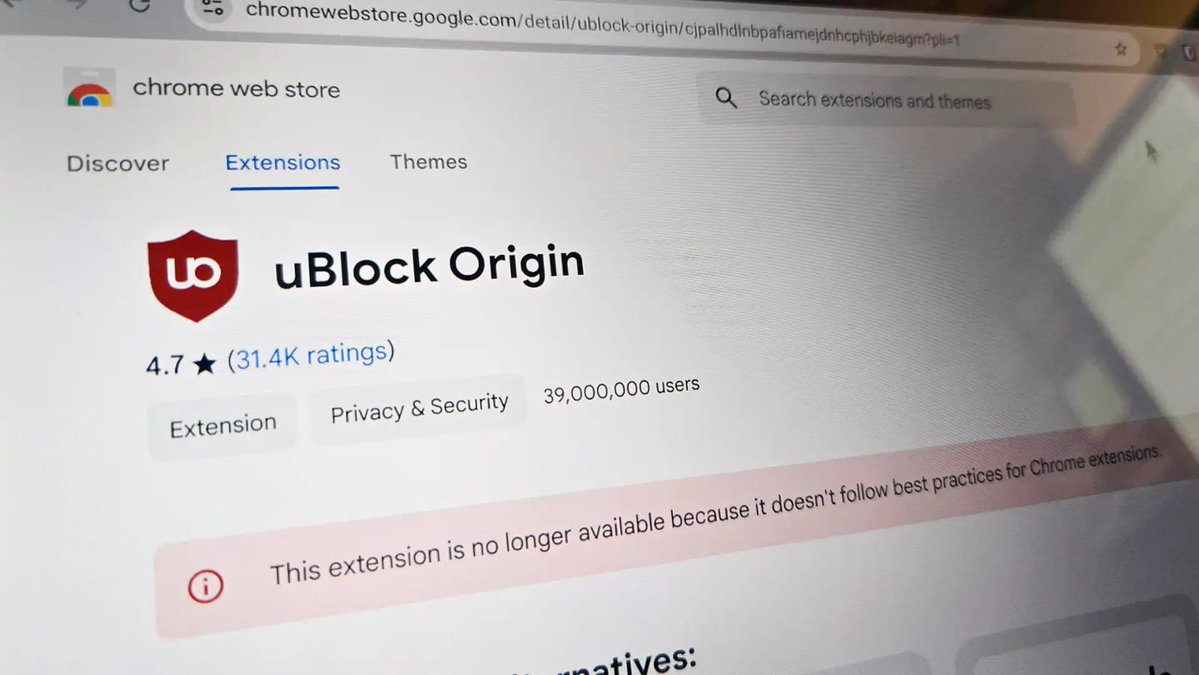 iyoushetwt's tweet image. Whoever created uBlock Origin, you saved the internet.