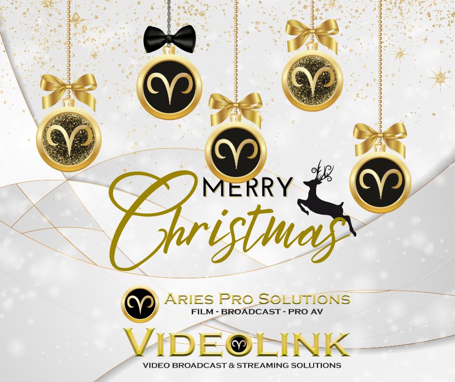 Videolink's tweet image. 🎅𝓗𝓪𝓹𝓹𝔂 𝓗𝓸𝓵𝓲𝓭𝓪𝔂𝓼🎄From our family to yours, we wish our Clients, Partners, and Friends a very Happy Holiday with loved ones 🎅☃️🦌 ♈️ Aries Pro Solutions / Videolink - your source for #broadcast #film #production #audiovisual
