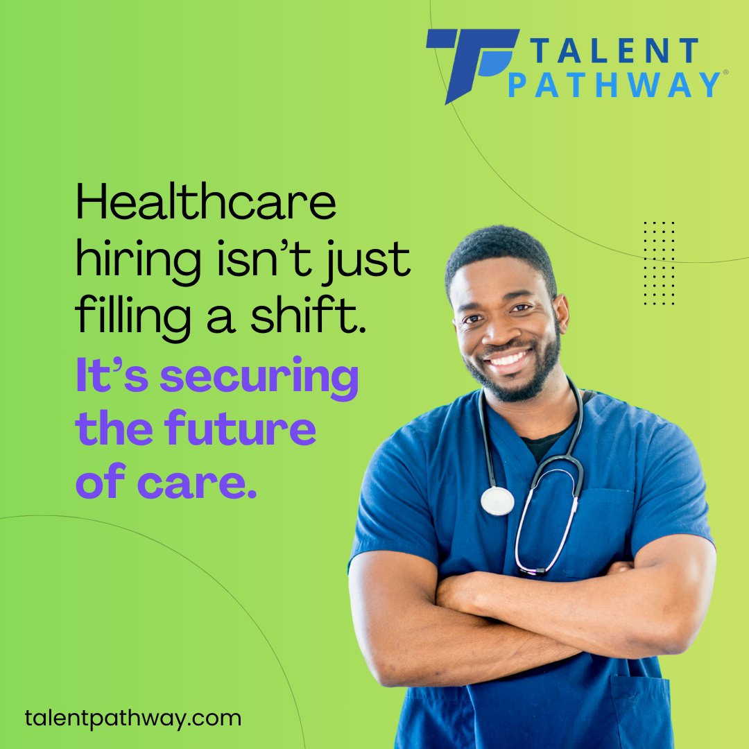 TalentPathwayUS's tweet image. In an industry where every second counts, the right person in the right role changes everything. Our Talent Pathway ATS is designed to move beyond the "checkbox" and help you build a workforce that heals.
Ready to build your legacy of care? Let’s talk about your talent strategy!