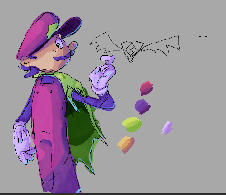 kiplarg's tweet image. Shading sucks but im looking for modellers and concept artists for my yume nikki esque dreamlike mario fangame if u can do any of those #HITMEUP on discord