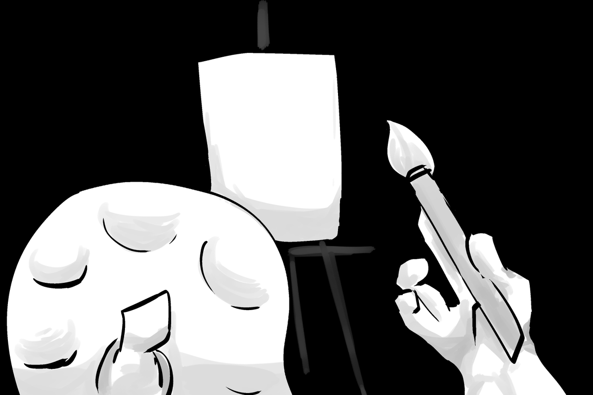 "cómo se pinta un lienzo sin tener color?"