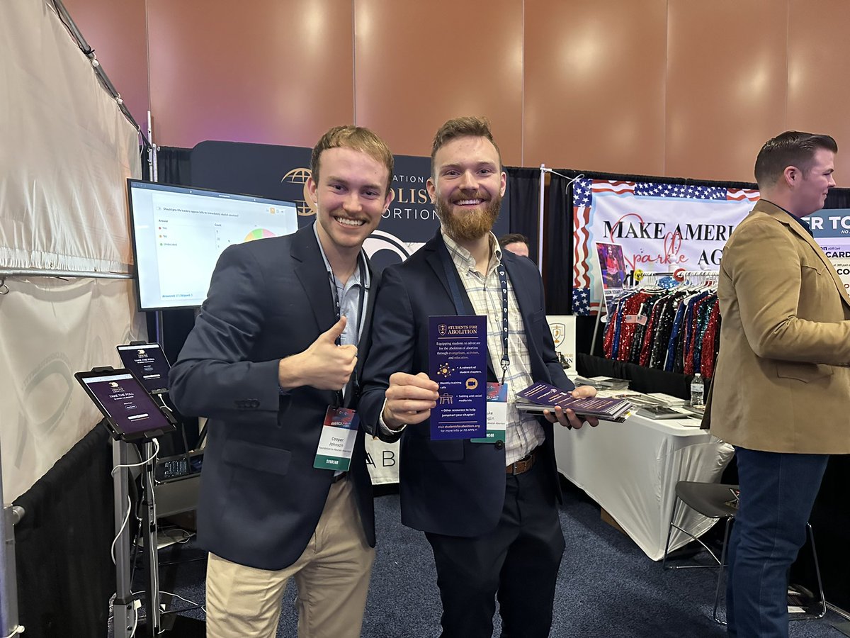 SFAbolition's tweet image. Come by and see us at the @AbolitionistFAA booth at AmFest!