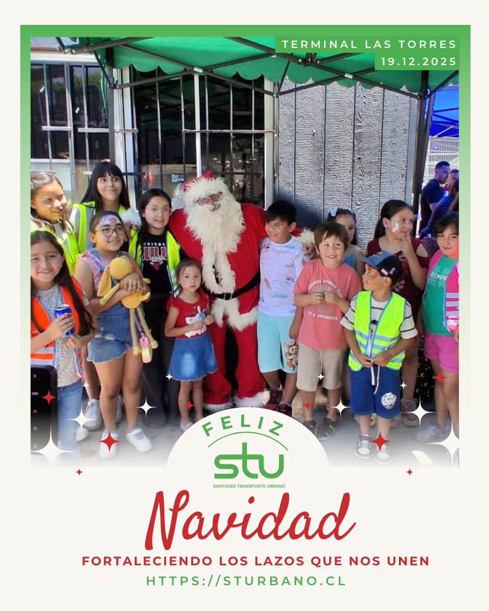 🎄 Aquí te mostramos más del inicio de la Navidad en STU – Terminal Las Torres, una jornada llena de alegría y comunidad junto a niñas y niños 🤍

#STU #electromovilidad #busesred #buseselectricos #redmovilidad